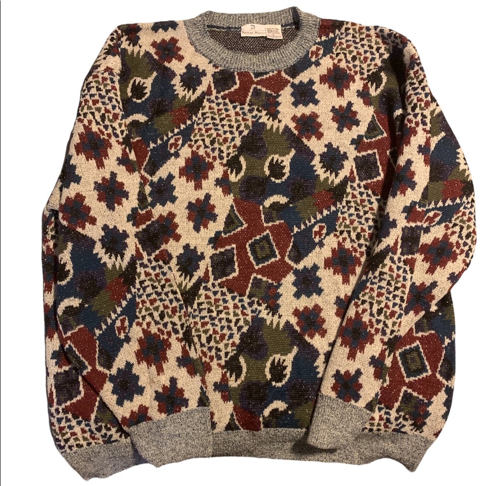 Neiman Marcus Made in Italy Geometric sweater vintage